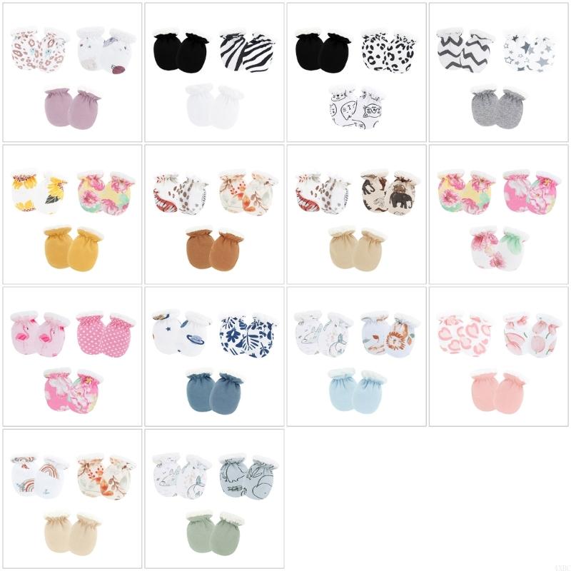 Baby Mittens Scratch - Set of 3 Pair Baby Scratch