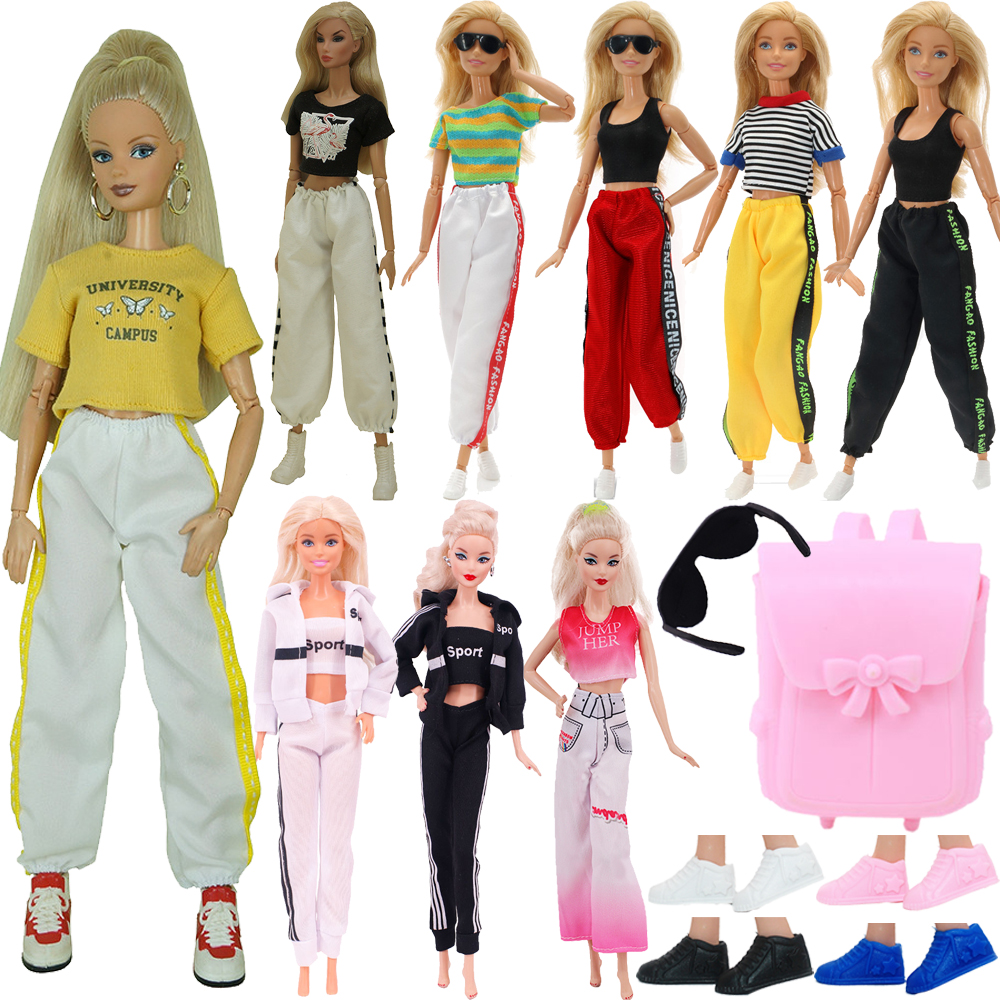 Baby Xmas Clothing - 5Pcs Set Doll Sports Clothes+Accessories For