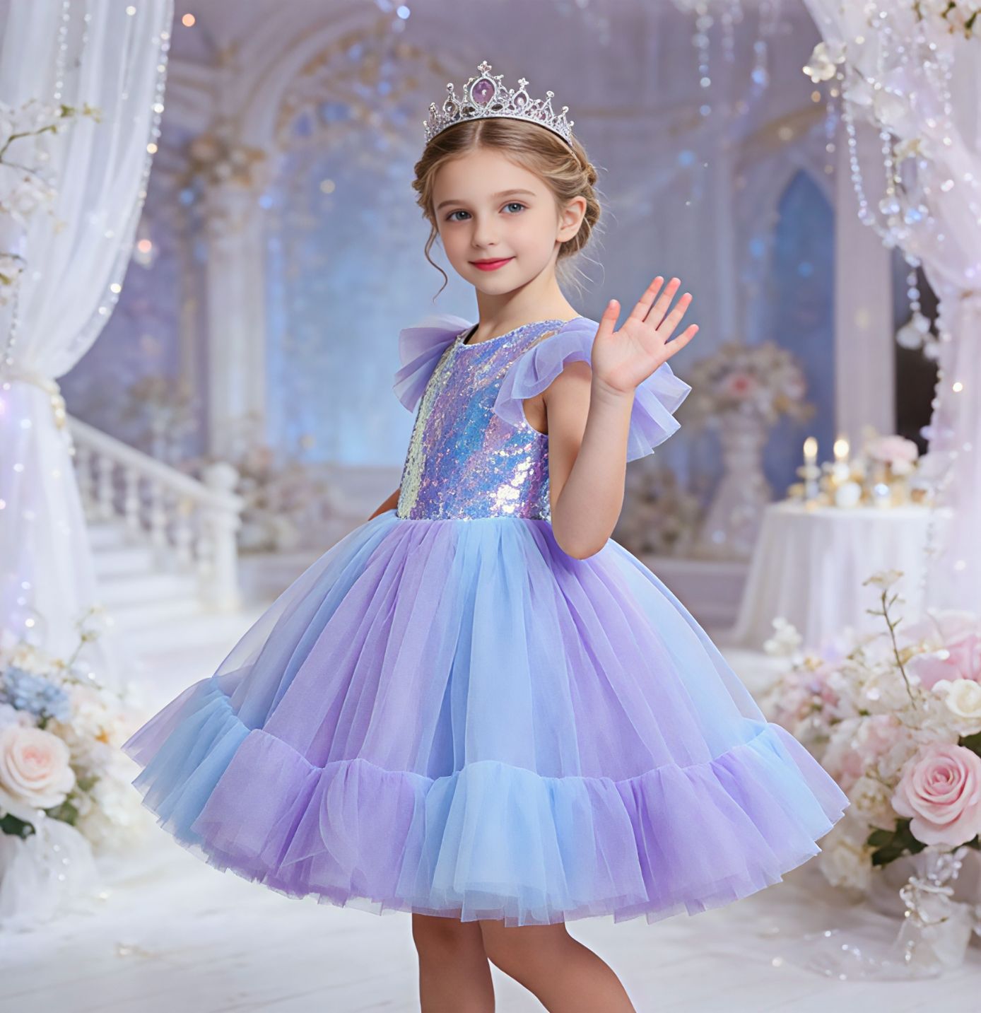 Baby Xmas Clothing - Girl Baby Christmas Day Sequin dress