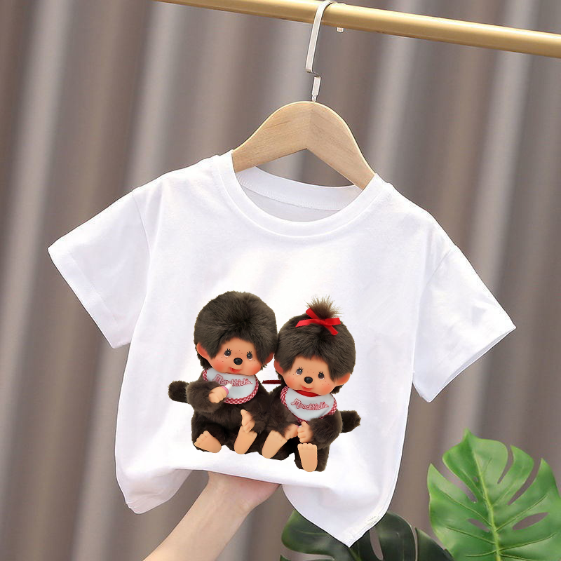 Baby Clothing For Girls - Monchhichi Kids T-shirts Anime Figures Boys