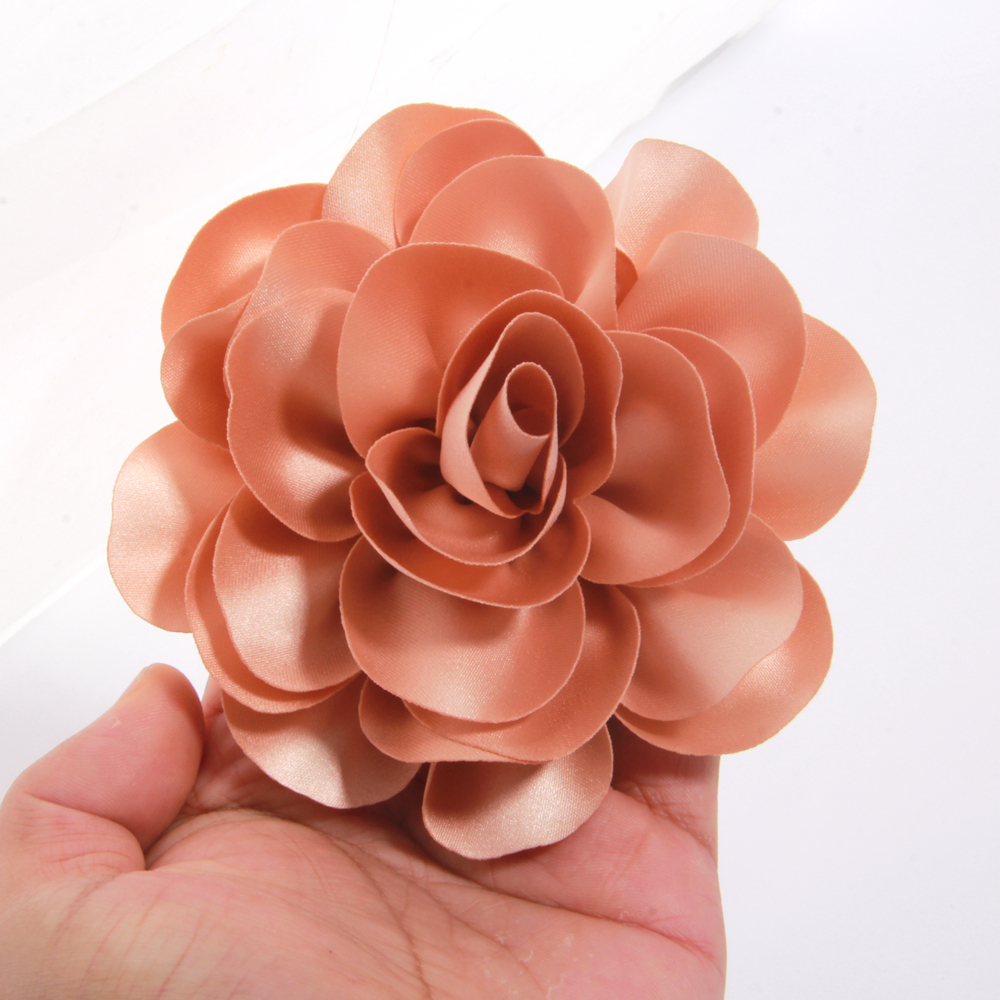 Baby Clothing Unique - 10Pcs 11CM French Satin Large Flower