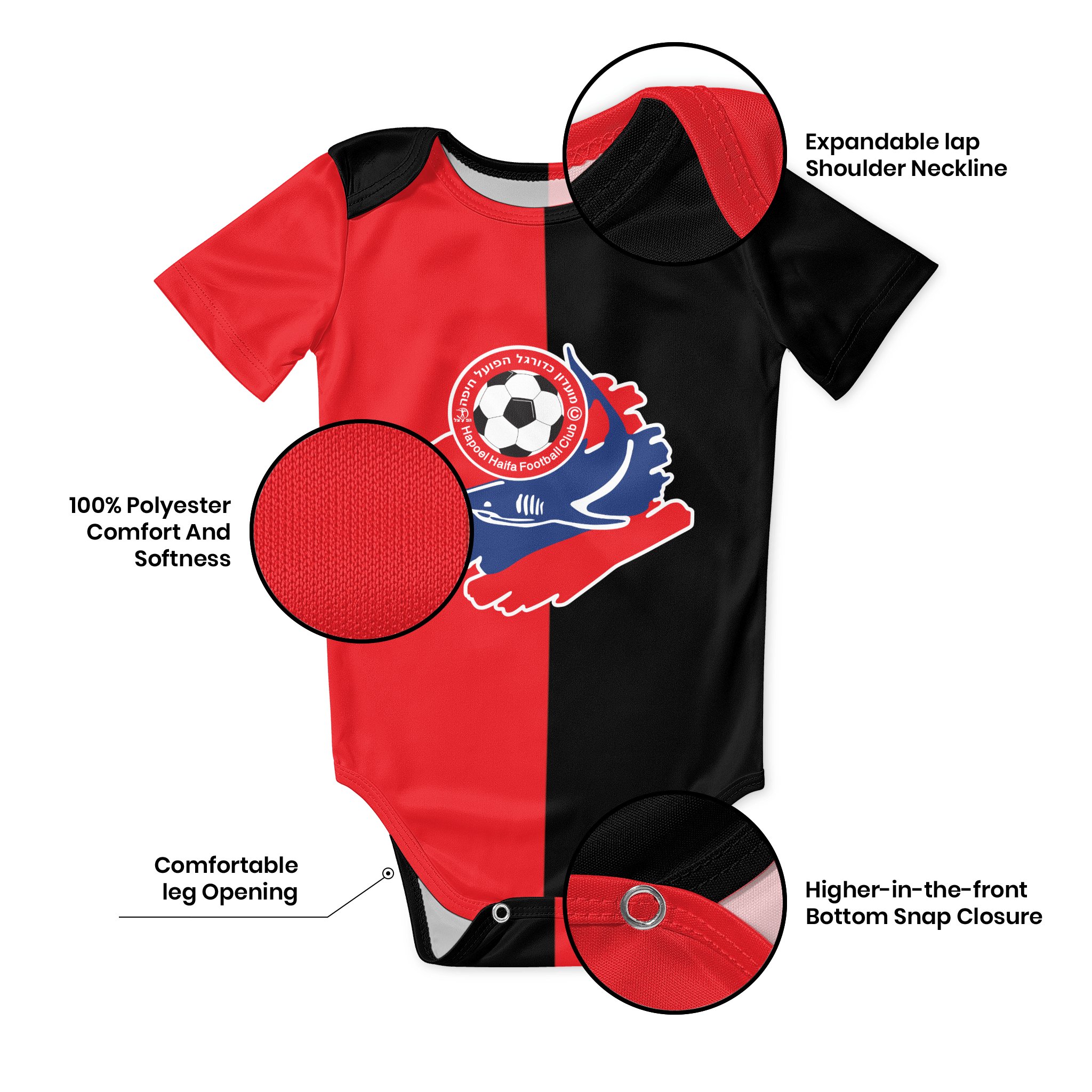 Hapoel Haifa Baby Bodysuit Uni - Baby Clothing For Girls recensie en prijs