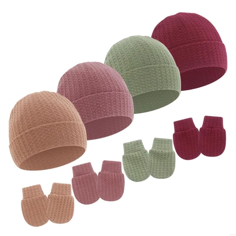 1 Set Newborns Baby Hat And Sc - Baby Mittens Scratch recensie en prijs