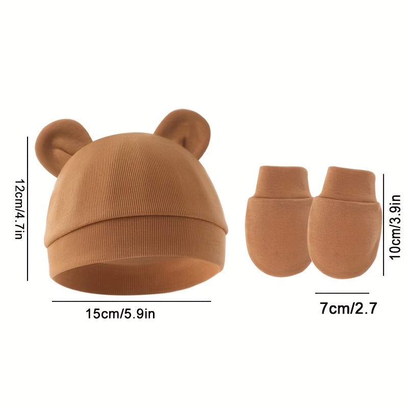 Baby Girl Hat Gloves Set Cotto - Baby Mittens Scratch recensie en prijs