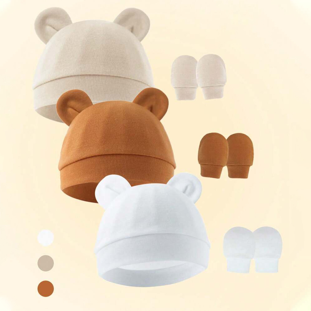 Baby Girl Hat Gloves Set Cotto - Baby Mittens Scratch recensie en prijs