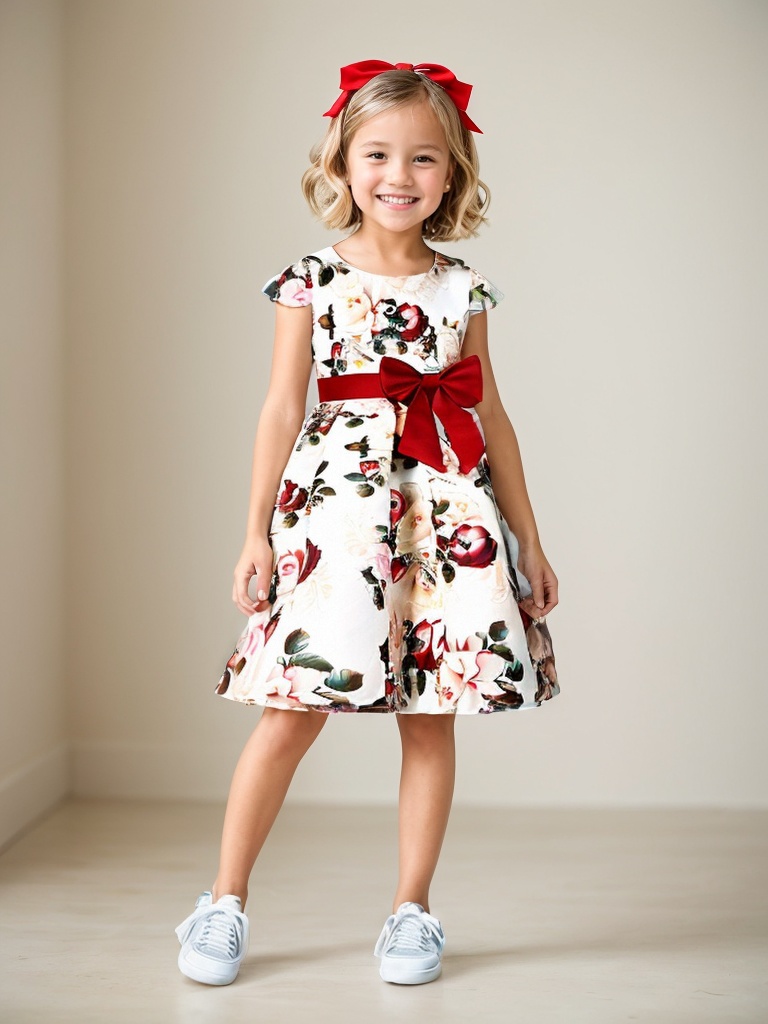 New Girls Kids Flower Elegant  - Baby Xmas Clothing recensie en prijs