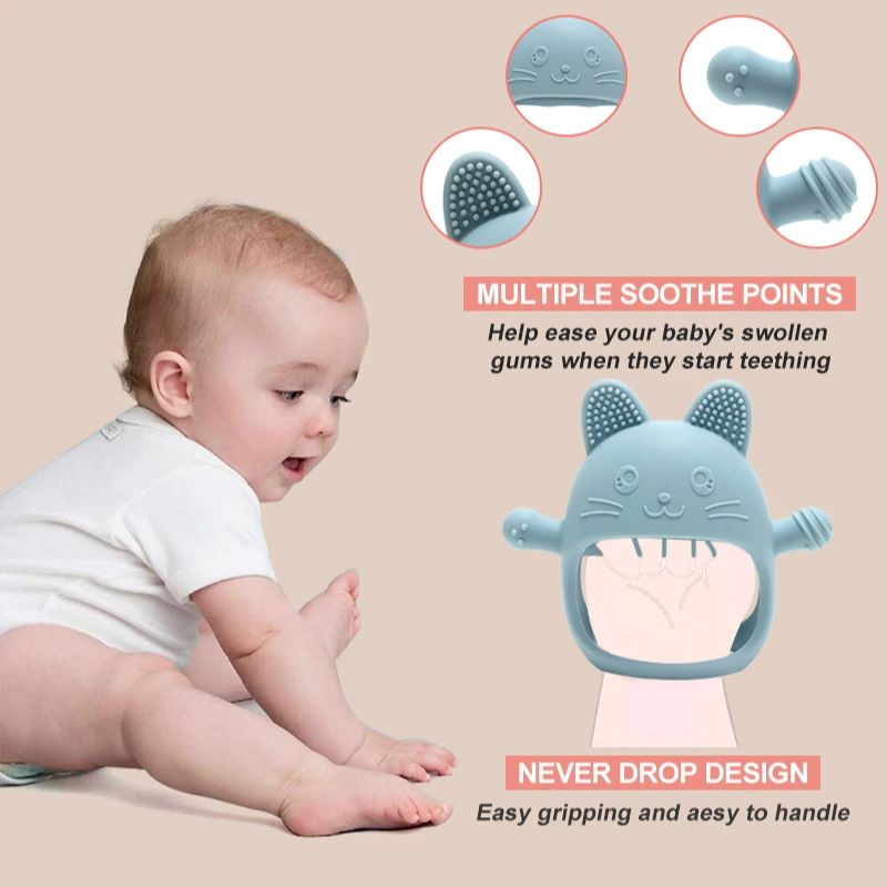 1PC Baby Silicone Teethers Glo - Baby Mittens Scratch recensie en prijs