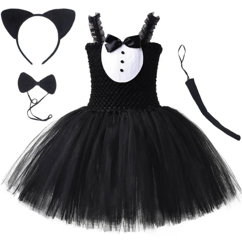 White Black Cat Tutu Dress for - Baby Clothing For Girls recensie en prijs