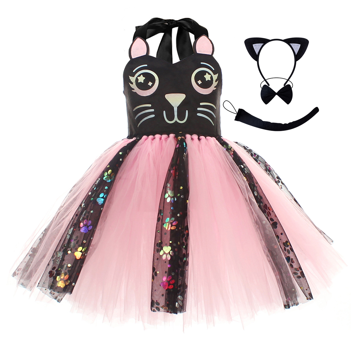Pink Black Cat Tutu Dress for  - Baby Clothing For Girls recensie en prijs