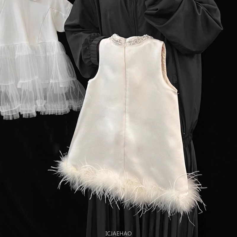 2025 New Girls Satin Feather P - Baby Clothing For Girls recensie en prijs