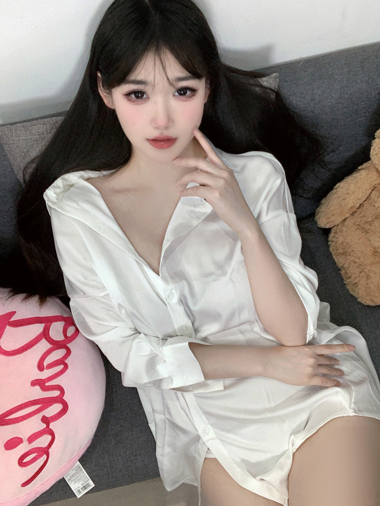 Fashion White Color Shirt Pers - Baby Gown Nightwear recensie en prijs