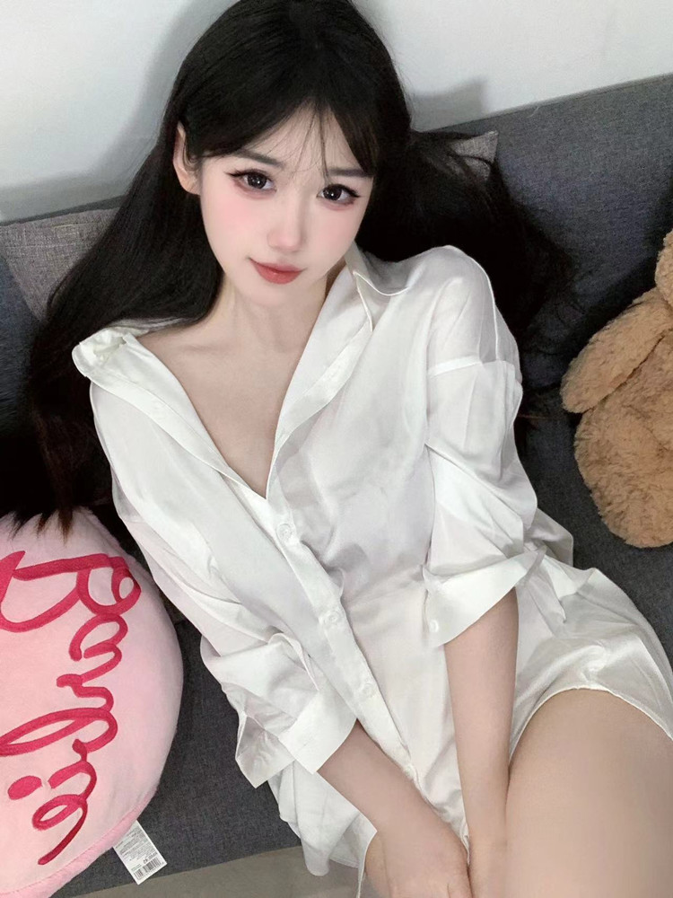 Fashion White Color Shirt Pers - Baby Gown Nightwear recensie en prijs