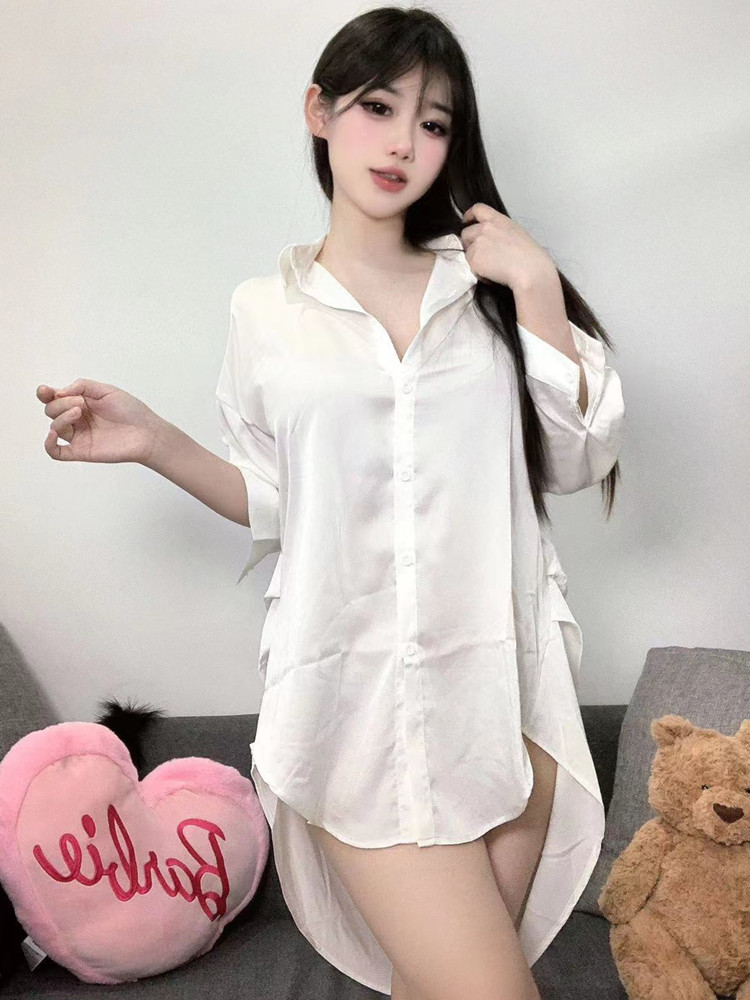 Fashion White Color Shirt Pers - Baby Gown Nightwear recensie en prijs