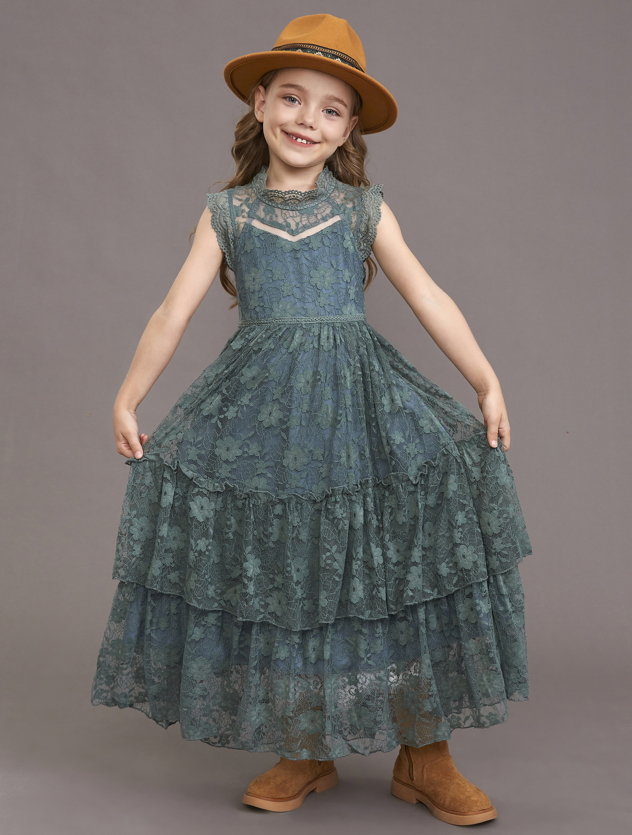 Girls Flower Dress Lace Cotton - Baby Clothing For Girls recensie en prijs