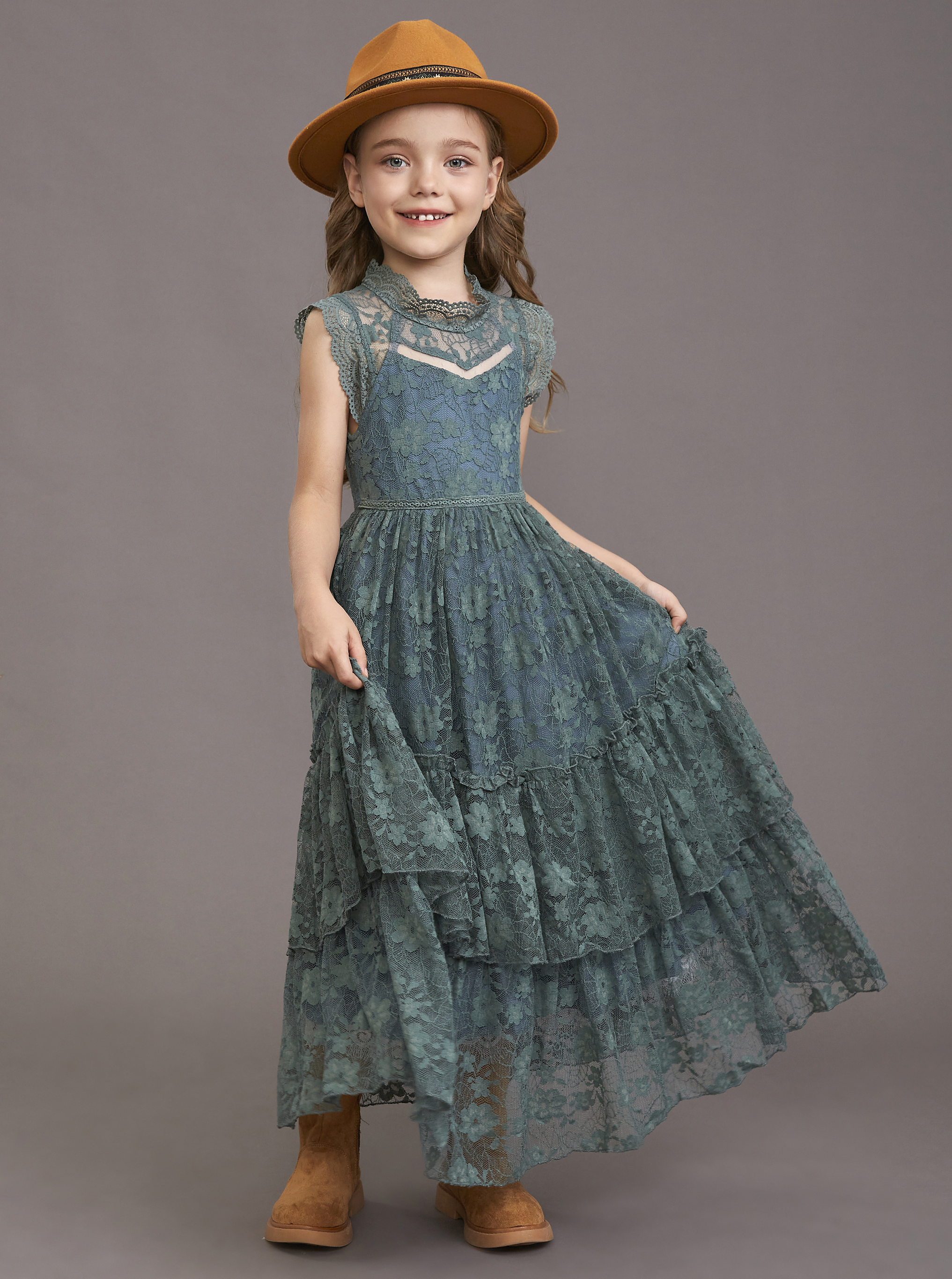 Girls Flower Dress Lace Cotton - Baby Clothing For Girls recensie en prijs