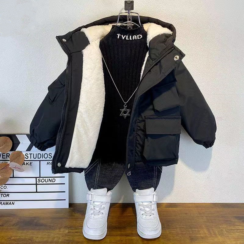 Kids Boys Plush Warm Jacket Ho - Baby X Clothing recensie en prijs