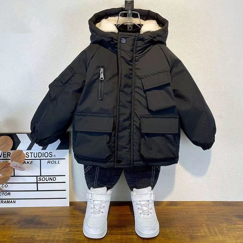 Kids Boys Plush Warm Jacket Ho - Baby X Clothing recensie en prijs