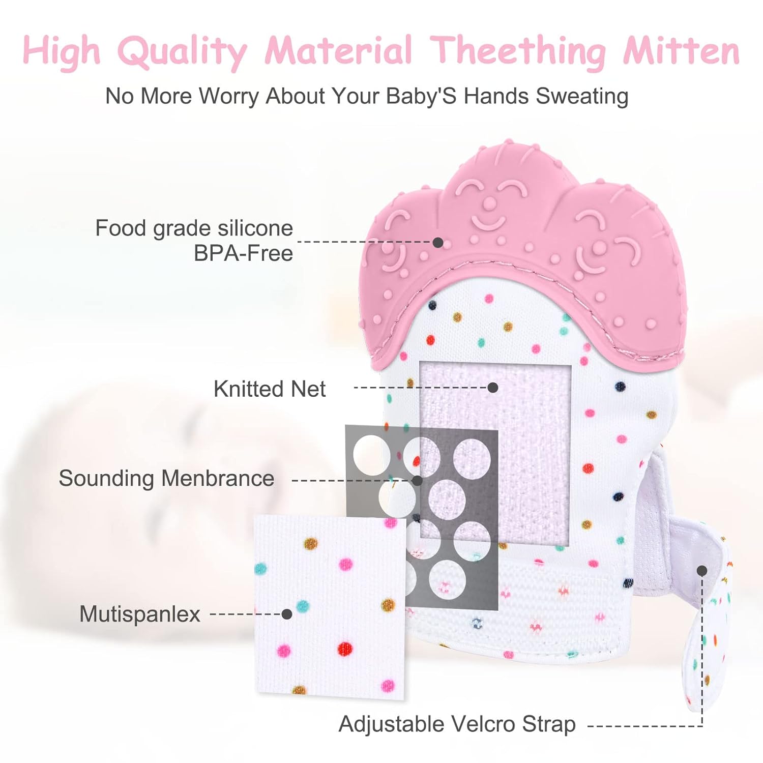 Food grade silicone Gloves Bab - Baby Mittens Scratch recensie en prijs