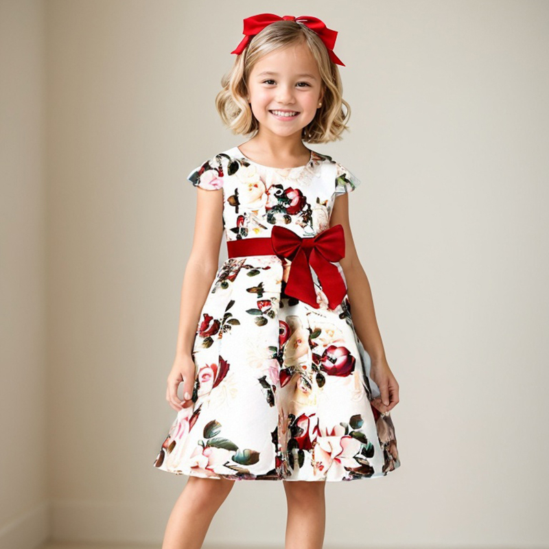 New Girls Kids Flower Elegant  - Baby Xmas Clothing recensie en prijs