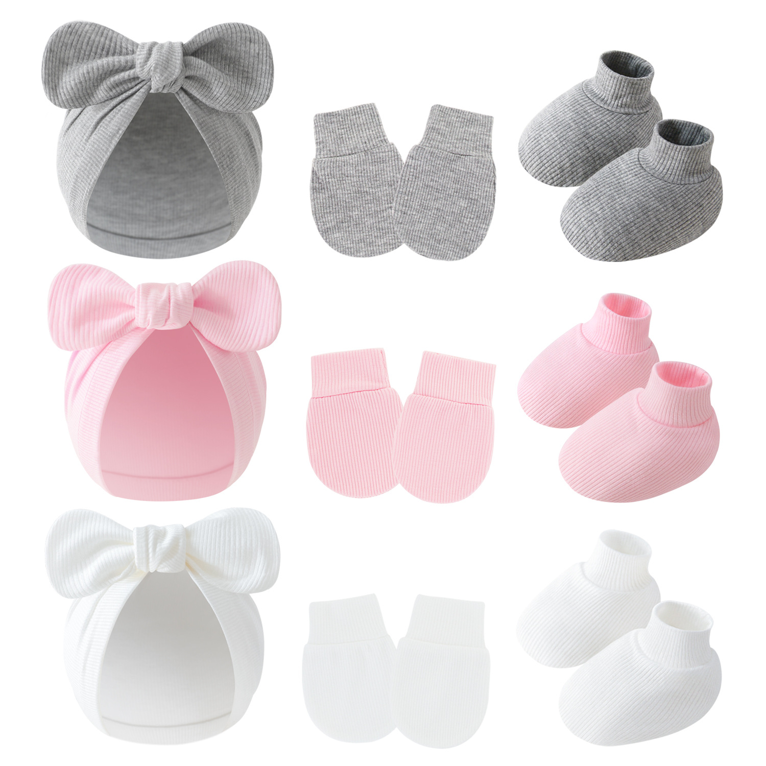 Unisex Newborn Baby Cotton Hat - Baby Mittens Scratch recensie en prijs