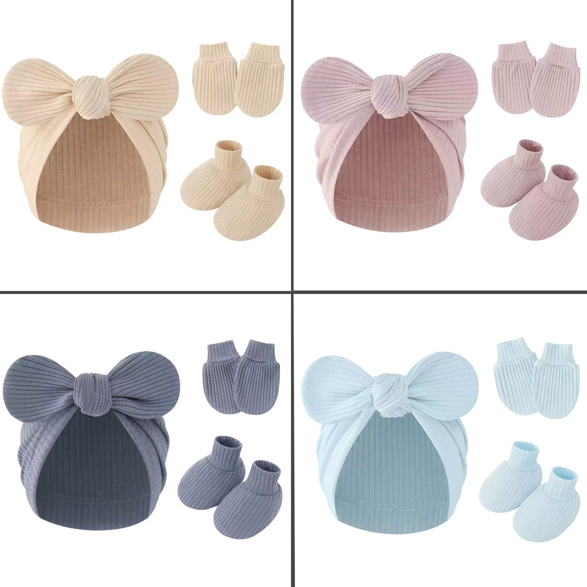 Unisex Newborn Baby Cotton Hat - Baby Mittens Scratch recensie en prijs