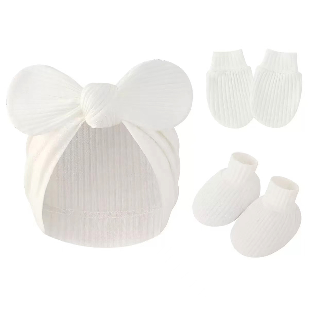 Unisex Newborn Baby Cotton Hat - Baby Mittens Scratch recensie en prijs