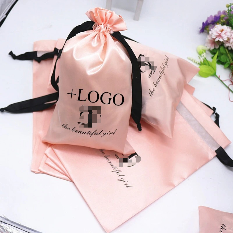 20PCS Baby Pink Silk Satin Pou - Baby Clothing Logo recensie en prijs