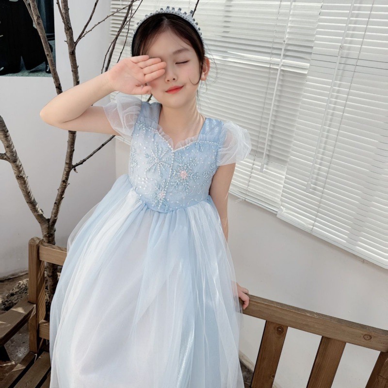 Embroidered Elsa Girls Dress f - Baby Xmas Clothing recensie en prijs