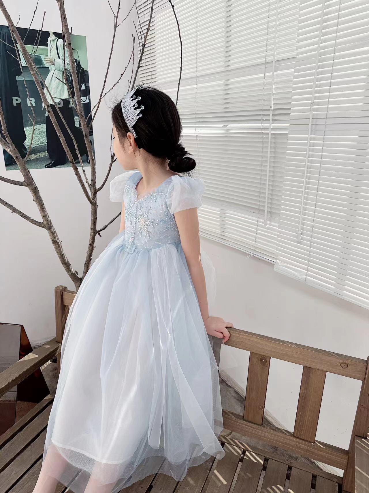 Embroidered Elsa Girls Dress f - Baby Xmas Clothing recensie en prijs