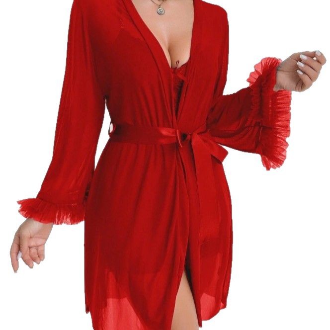 Women Sexy Robe Lingerie Set L - Baby Gown Nightwear recensie en prijs
