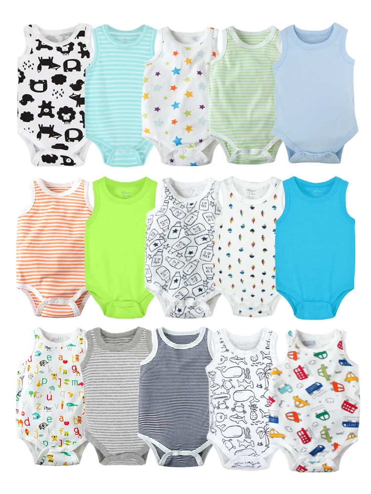 3pcs Random Baby Summer Triang - Bamboo Bodysuit Baby recensie en prijs