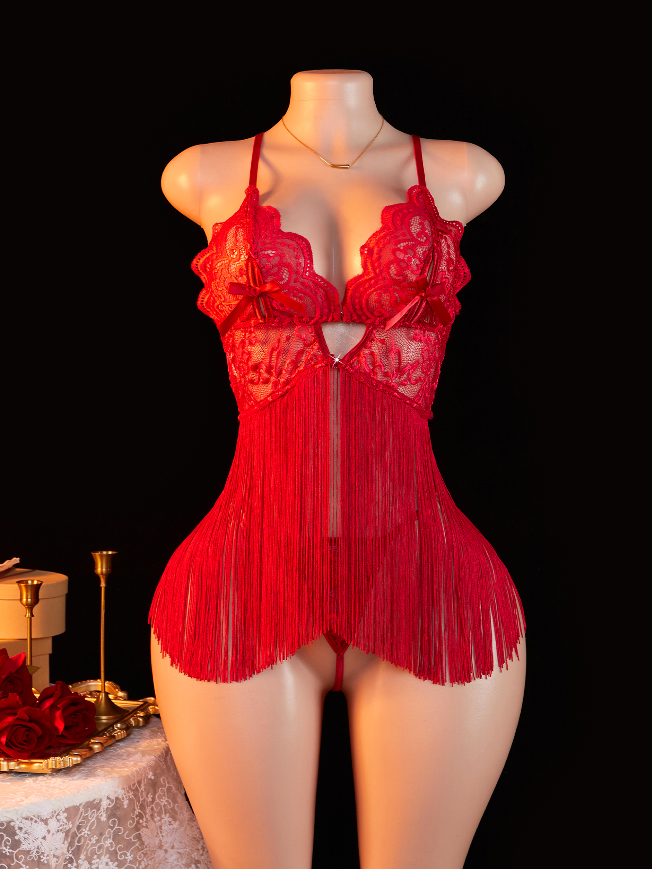 Sexy Tassel Nightie Woman Back - Baby Gown Nightwear recensie en prijs