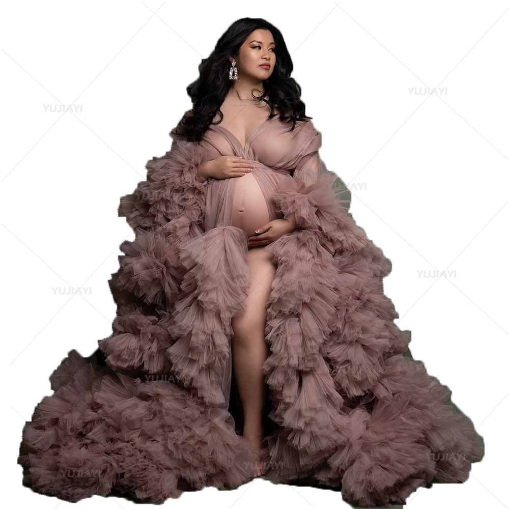 Luxury Customized Tulle Pregna - Baby Gown Nightwear recensie en prijs
