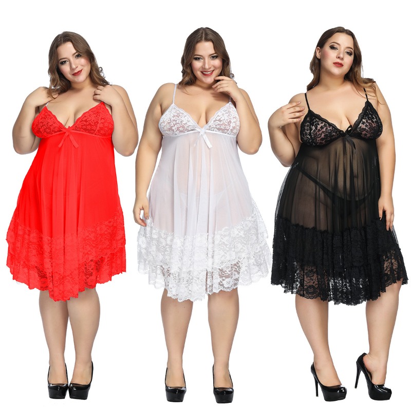 S-7XL Plus Size Sexy Strap Nig - Baby Gown Nightwear recensie en prijs