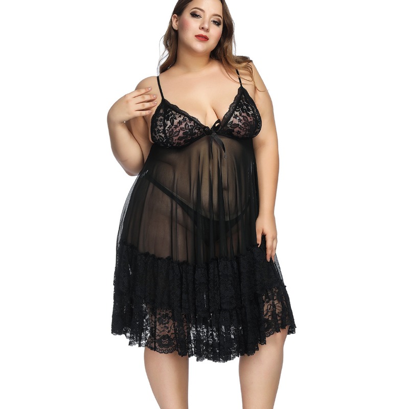 S-7XL Plus Size Sexy Strap Nig - Baby Gown Nightwear recensie en prijs