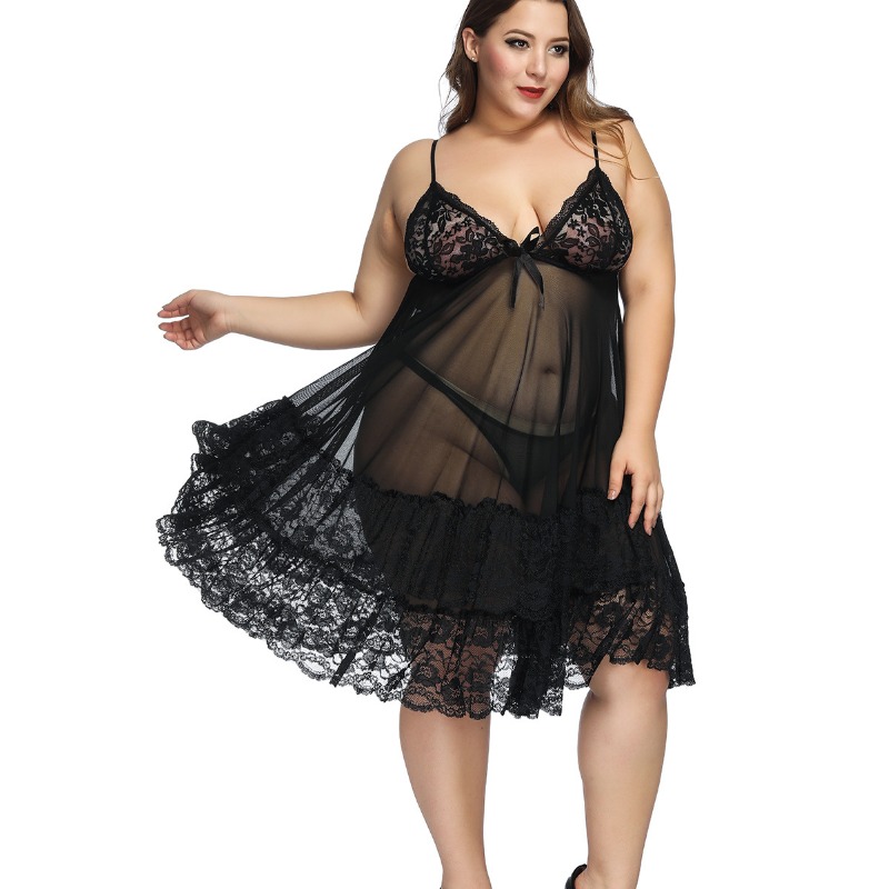 S-7XL Plus Size Sexy Strap Nig - Baby Gown Nightwear recensie en prijs